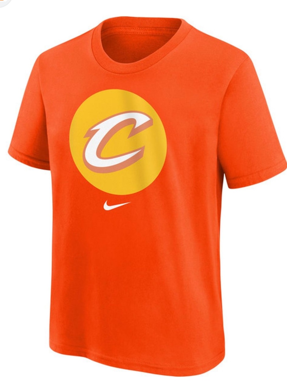 Cleveland Cavaliers City Edition Remix Essential Logo t-shirt Nike orange new XL